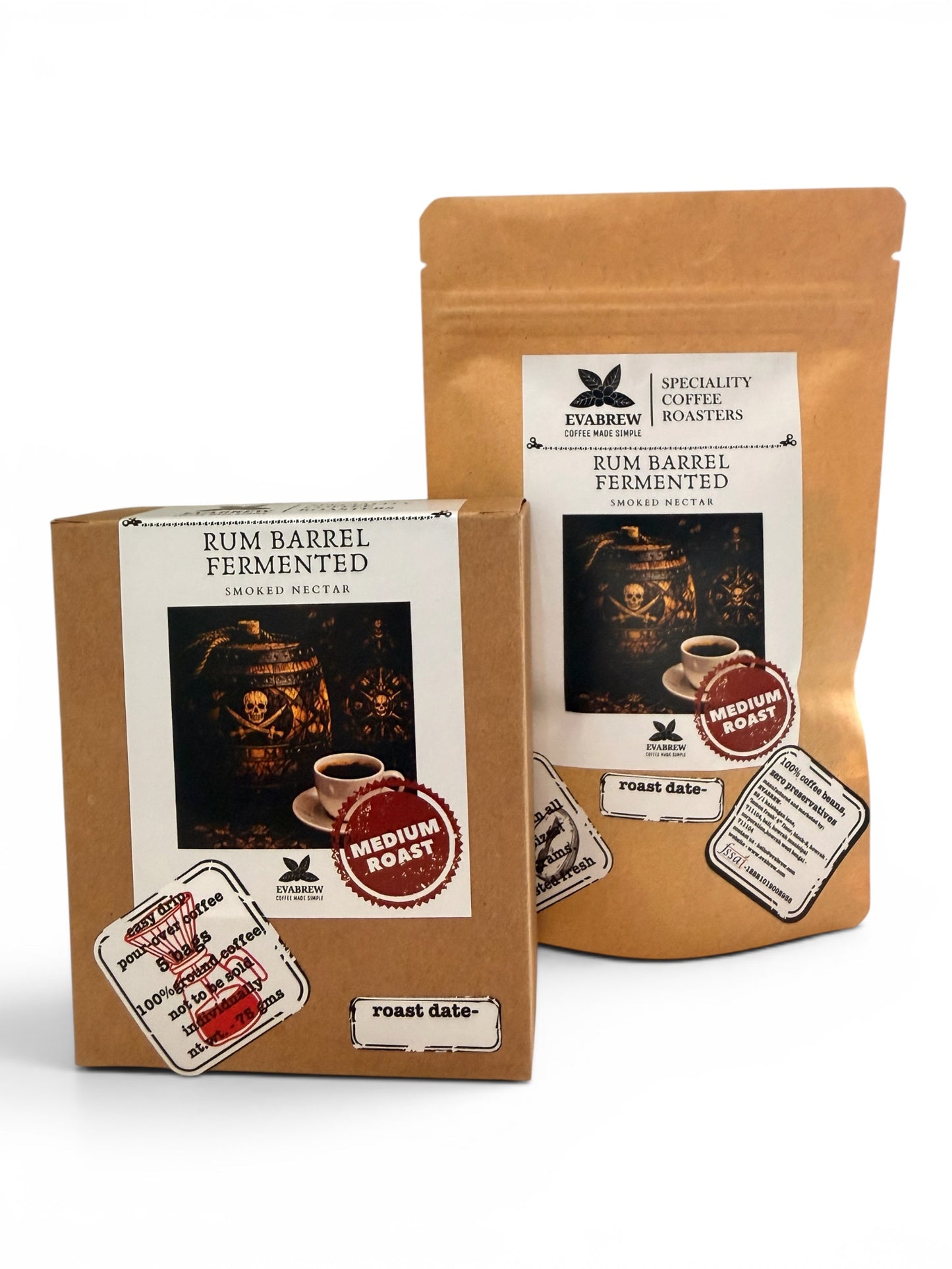 Easy Drip Pour Over PACCHIT Coffee Bags | Rum Barrel Fermented Coffee | Pack Of 5 | (15 gms X 5) (Copy)