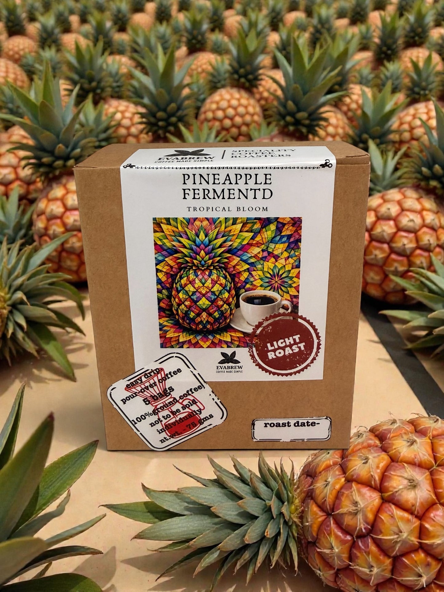 Easy Drip Pour Over PACCHIT Coffee Bags | Pineapple Fermented Coffee | Pack Of 5 | (15 gms x 5) (Copy)